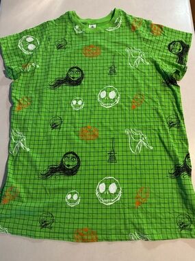 Disney Parks Women’s Nightmare Before Christmas T-Shirt Dress Plus Size 2XL